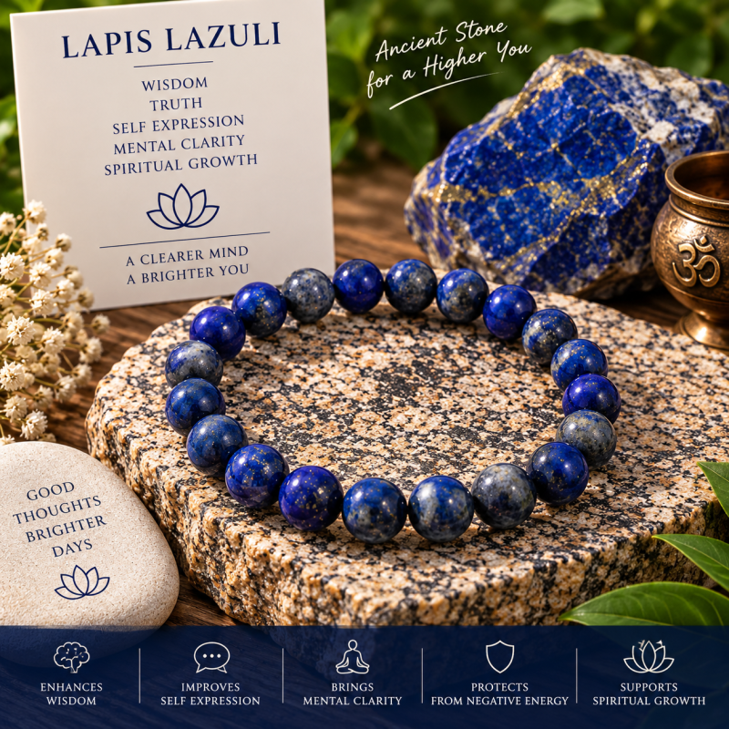 Natural Lapis Lazuli Bracelet
