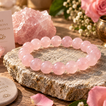 Natural Rose Quartz Bracelet Natural Rose Quartz Bracelet