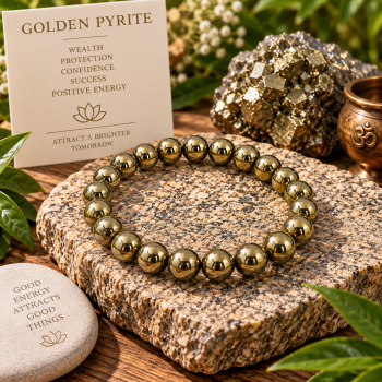 Natural Golden Pyrite Bracelet Natural Golden Pyrite Bracelet