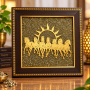 7 Running Horses Pyrite Photo Frame – 6 × 6 Inch